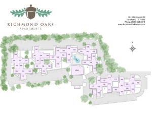 Richmond Oaks site map